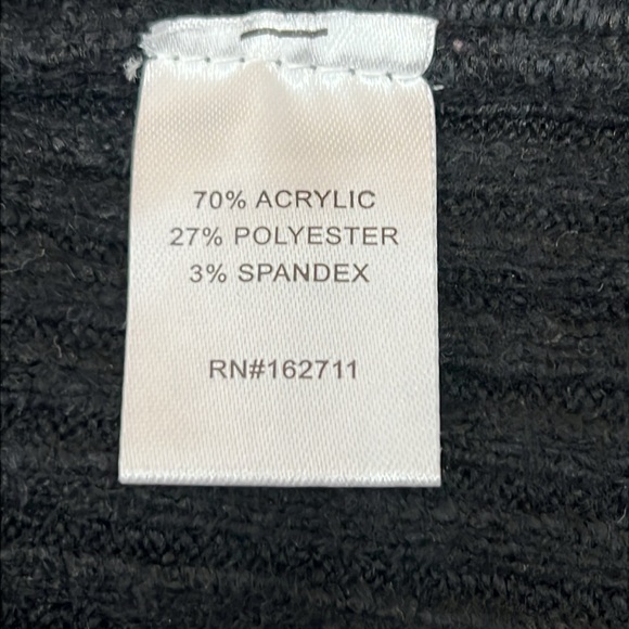 Love Ellie (Stitch Fix) Cardigan Size L Blue & Black Open Front Colorblock NWOT - Picture 8 of 11